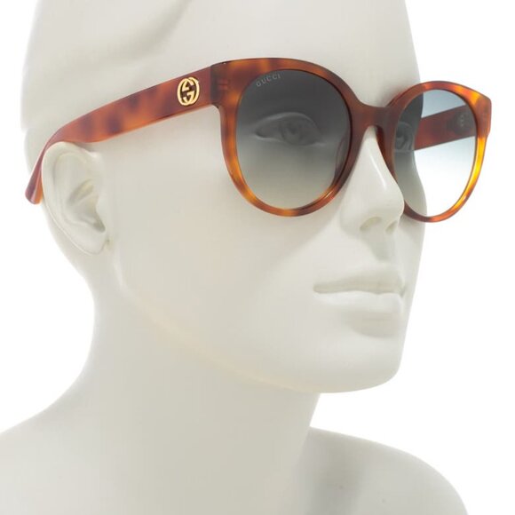 NEW Gucci Oversized Round Sunglasses Havanna Signature Logo NWT & Case main image 8